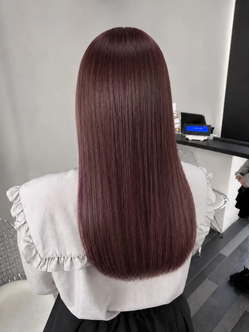 レディースカット+縮毛矯正+透明感カラー+3stepトリートメント💁✂の写真