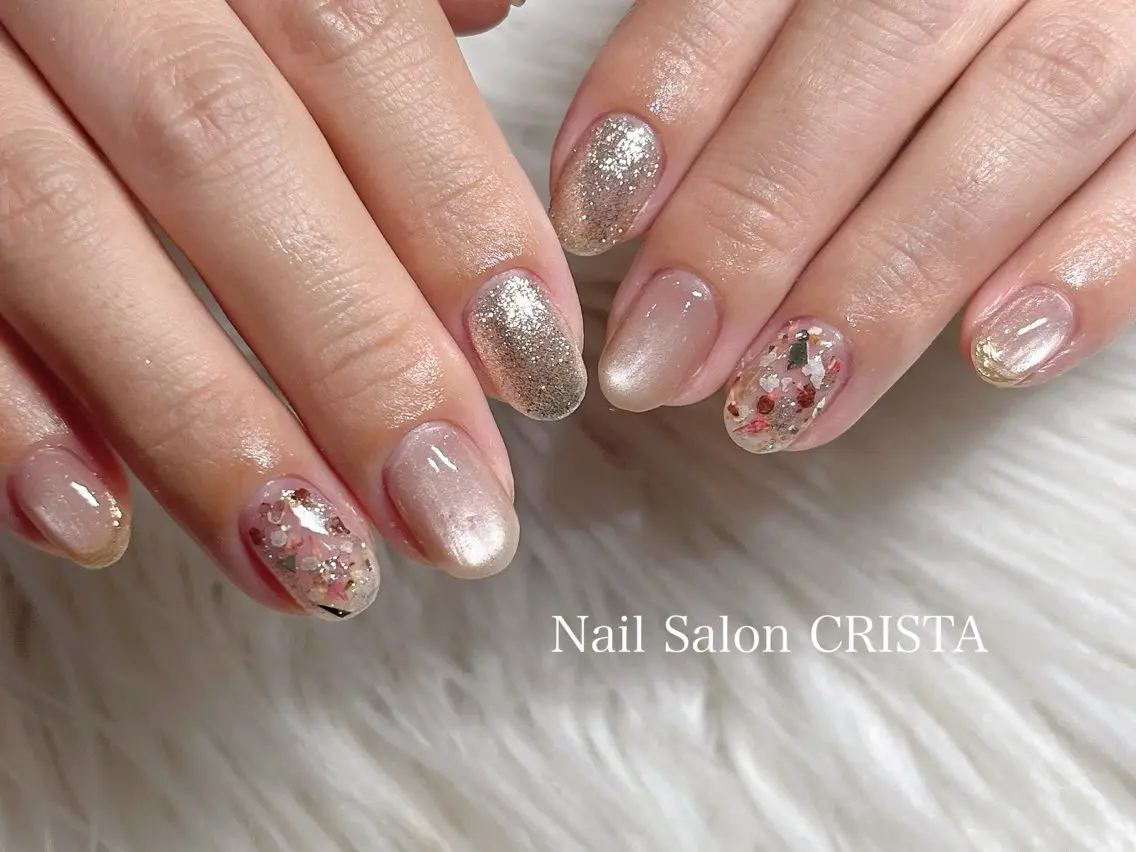 ネイル ハンドネイル CRISTA💠 ヒナタのネイルデザイン