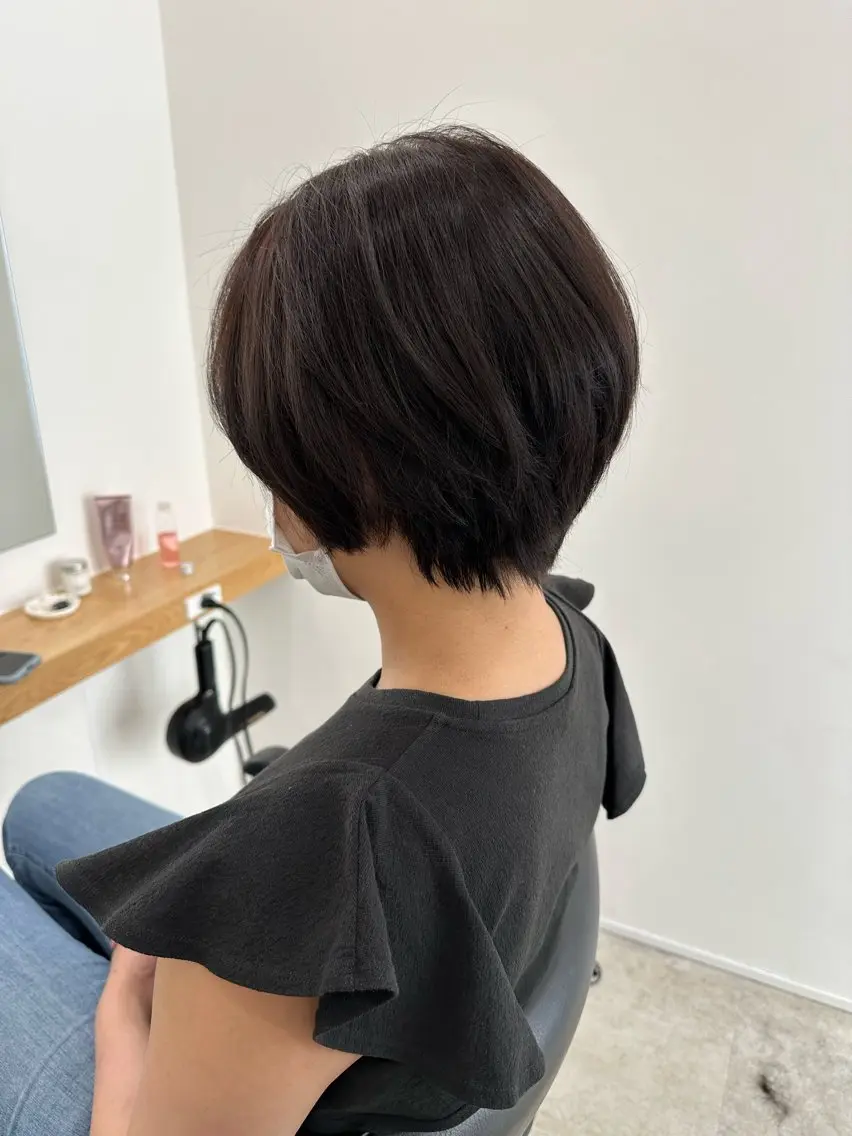 ショート カラー カット ヘアカラー トリートメント レイヤー/ナチュラル 💐nao.のヘアスタイル