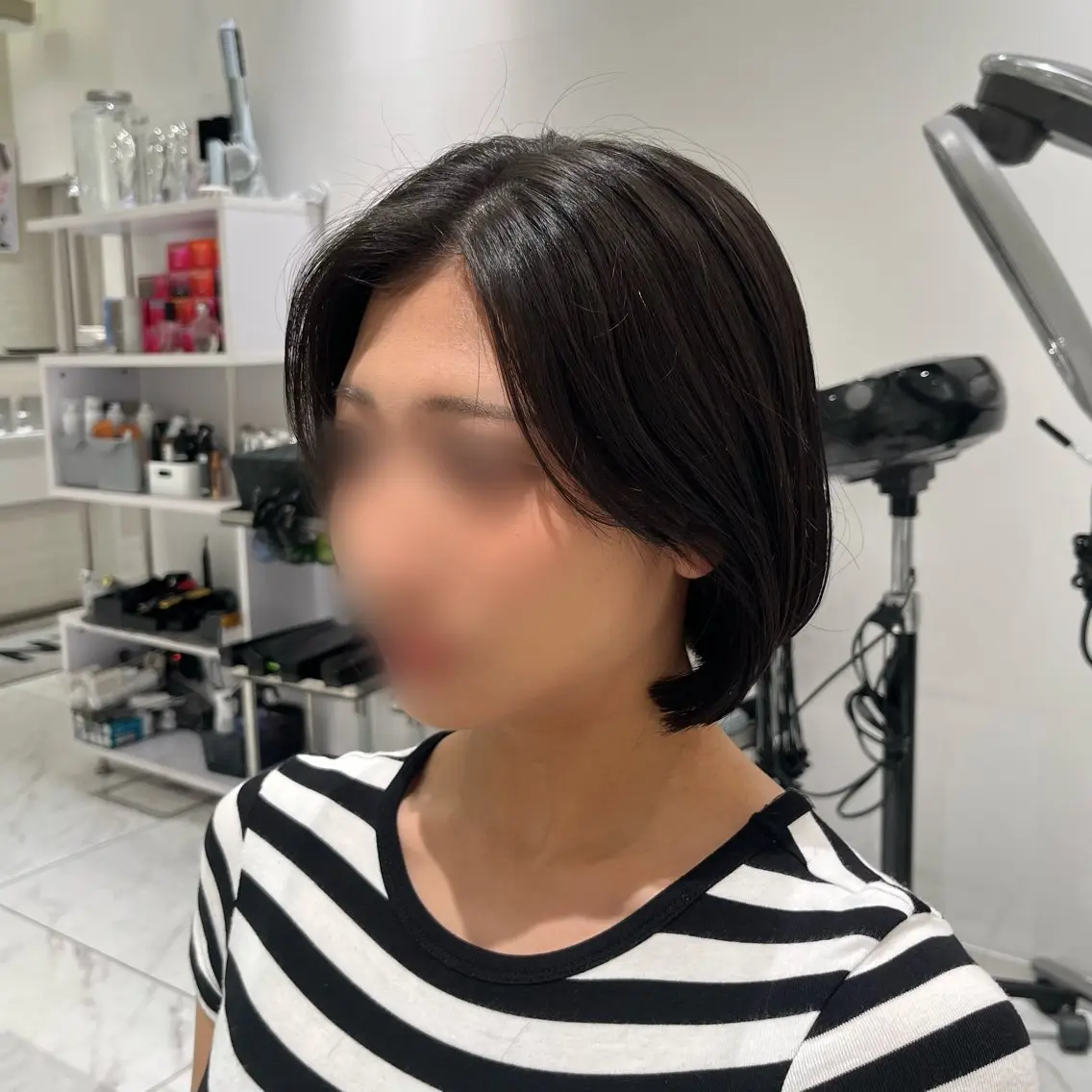 ショート ボブ 顔周りカット 似合わせカット 小顔カット 橋本 七海のヘアスタイル
