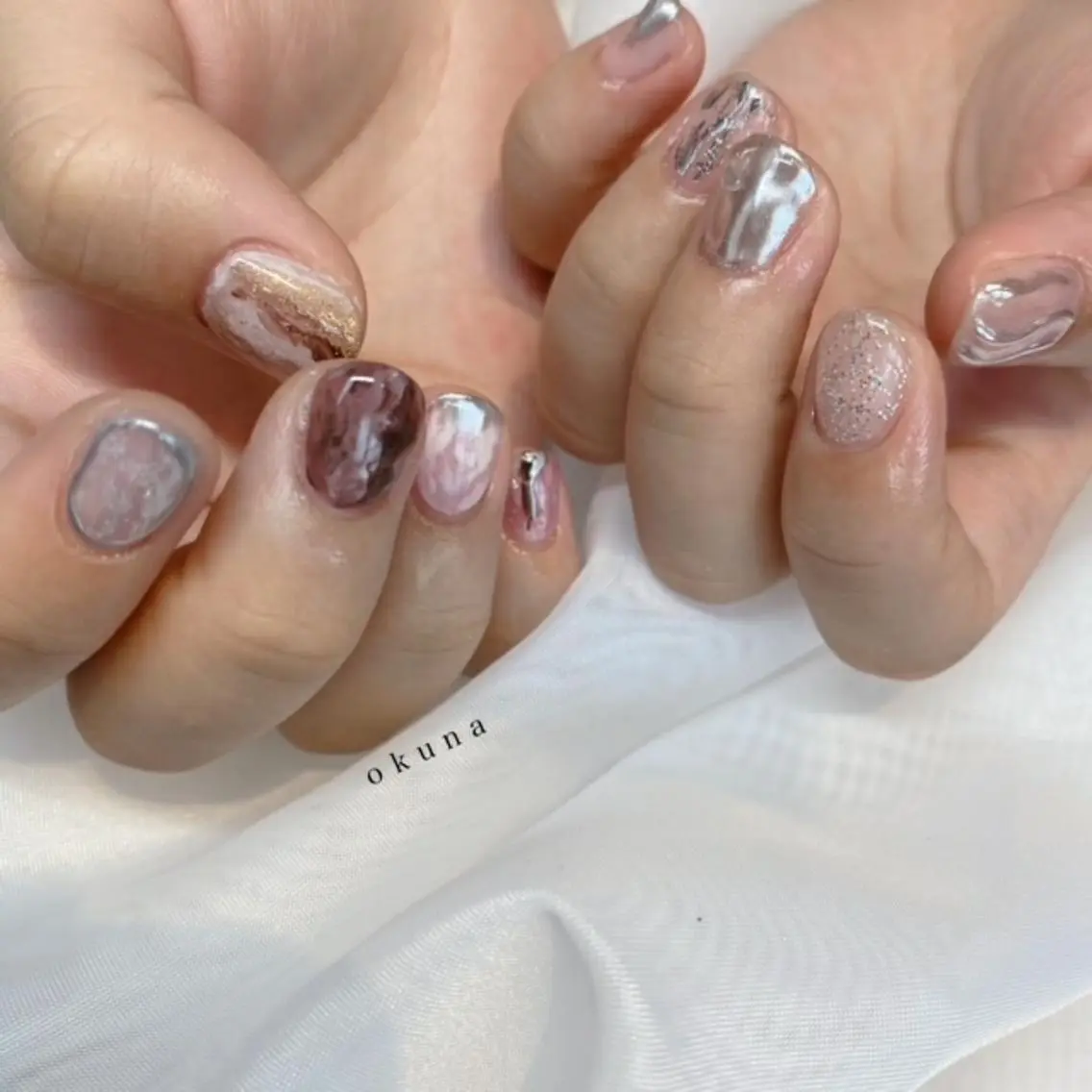 ネイル ニュアンスネイル ハンドネイル パンチャパンチャ ネイルサロンのネイルデザイン