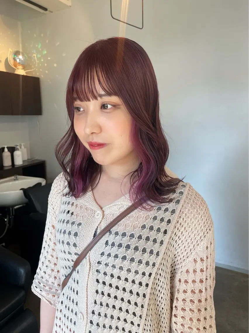 ミディアム カラー ヘアカラー SAKURA/ CIEL福岡のヘアスタイル