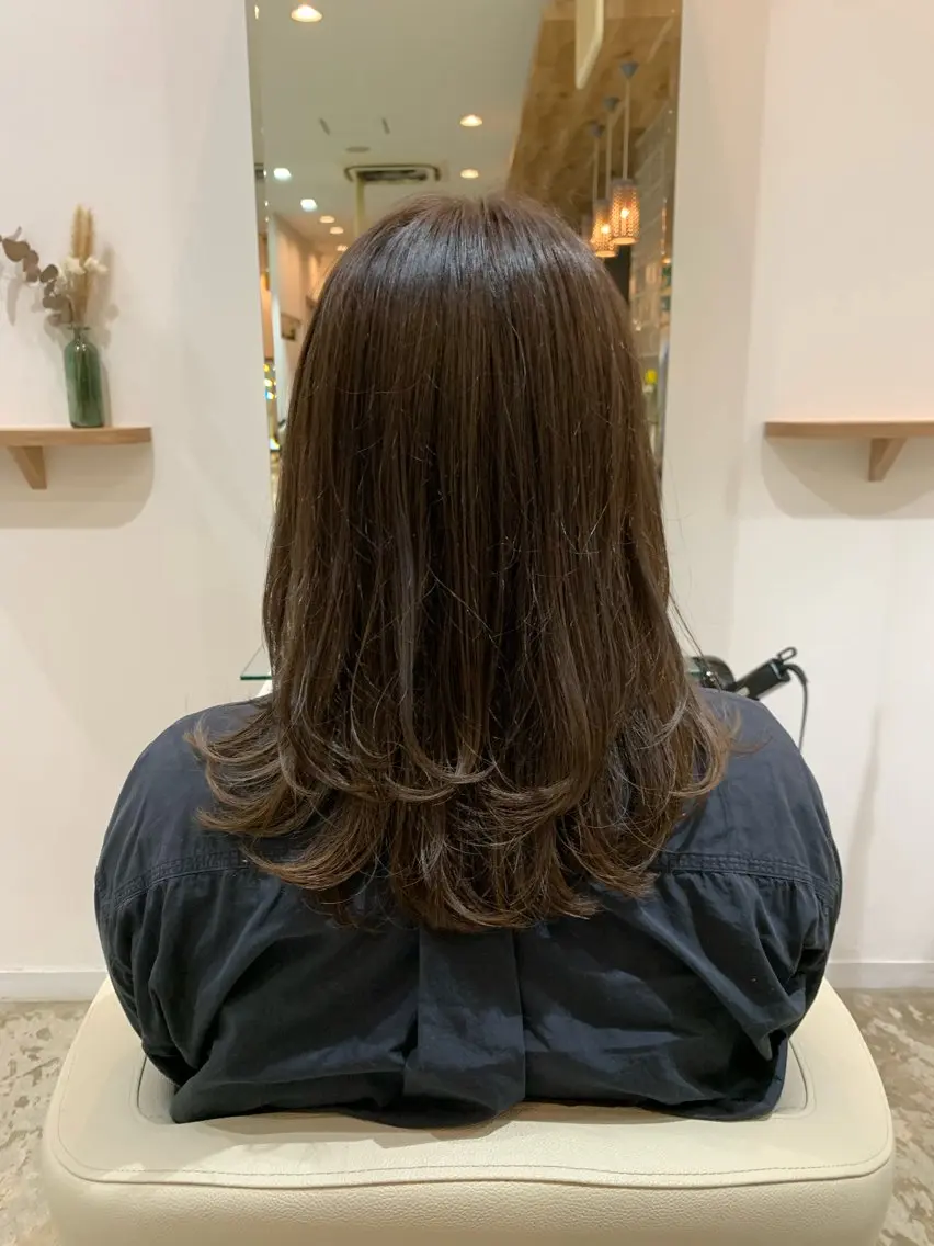 ロング レイヤーカット 安藤 舜のヘアスタイル