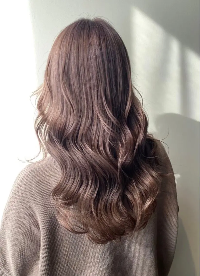 セミロング ヘアカラー 🌺柔らか透明感 カラー🌊MAMIのヘアスタイル