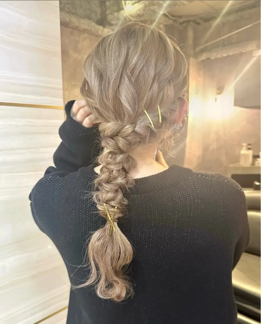 ロング ヘアアレンジ 🫧みひろ🫧カット カラーモデル募集のヘアスタイル