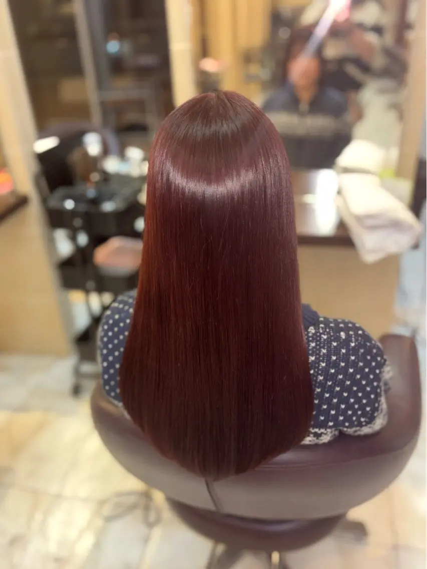 ロング カラー ヘアカラー トリートメント 🎀透明感カラー 🎀ナズナのヘアスタイル