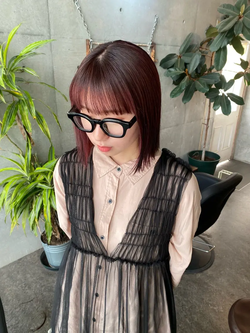ショート カラー カット ヘアカラー モリモト サナのヘアスタイル