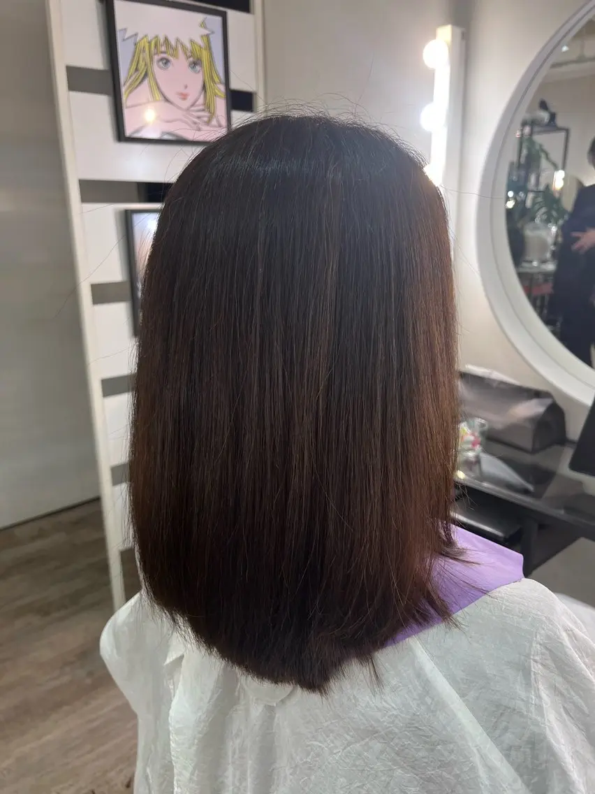 ロング カラー ブラウンカラー 平田 晟也のヘアスタイル
