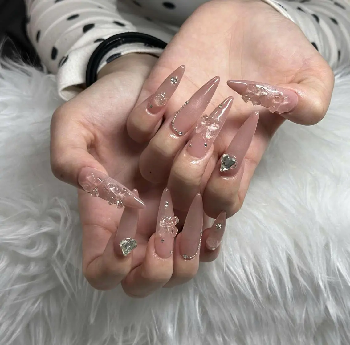 ネイル フレンチネイル ジェルネイル ハロウィン 韓国ネイル マグネットネイル ハンドネイル Hbaby nailのネイルデザイン