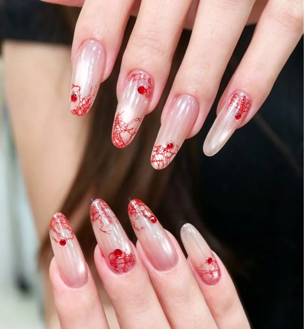ネイル べっ甲ネイル ボルドー ブラウン チークネイル 長さ出し ハンドネイル ハンドケア NEW NAIL💞 yuki🔥のネイルデザイン