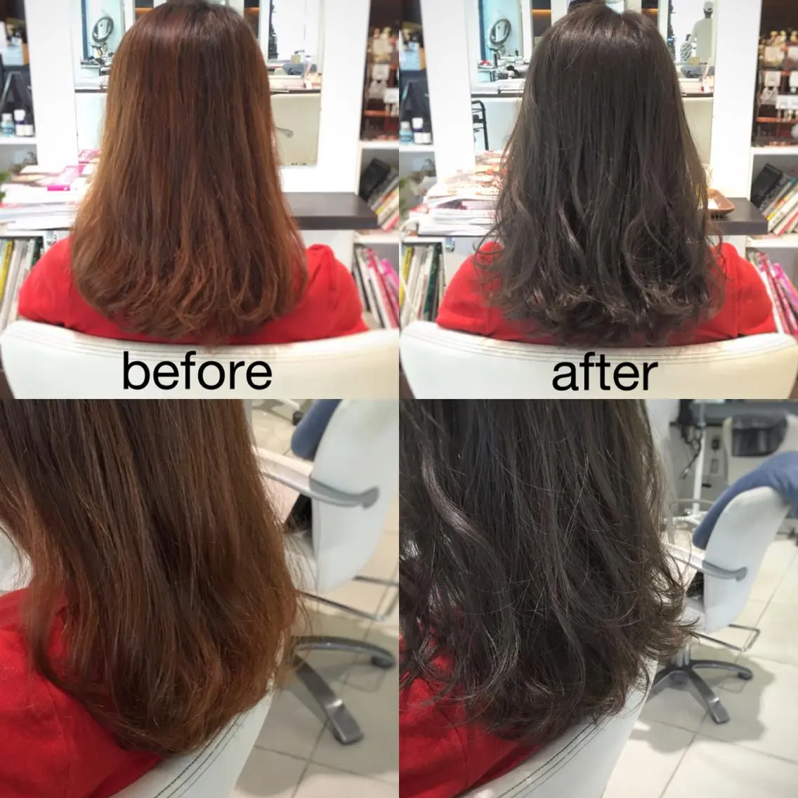 セミロング カラー パーマ セミロングパーマ グレージュ 【 DIPTH 】 代表コウキ🥇のヘアスタイル