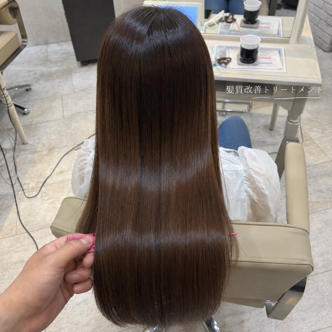 ロング 髪質改善 トリートメント カット ヘアカラー トリートメント 店長✨レイヤー・ 髪質改善特化のヘアスタイル