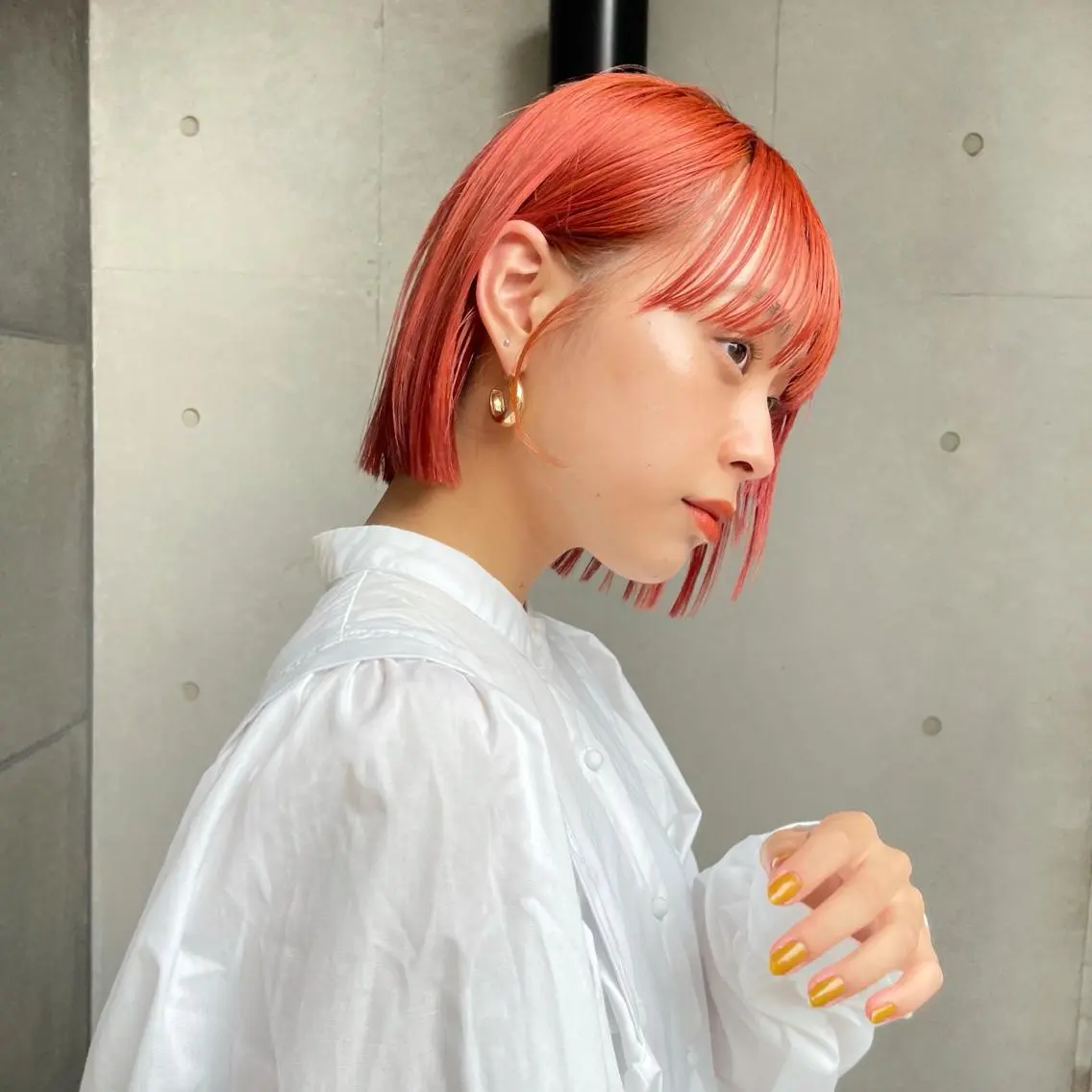 ショート カラー オレンジ ✨👑お洒落ショート ❣️村上せいな✨のヘアスタイル