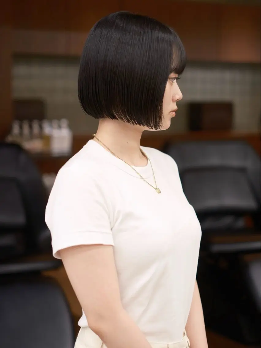 ヘアカラー+艶髪トリートメントの写真