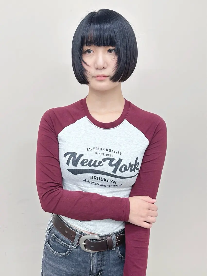 ショート カット ヘッドスパ ボブ/ゆるふわ ボブパーマ/とういのヘアスタイル