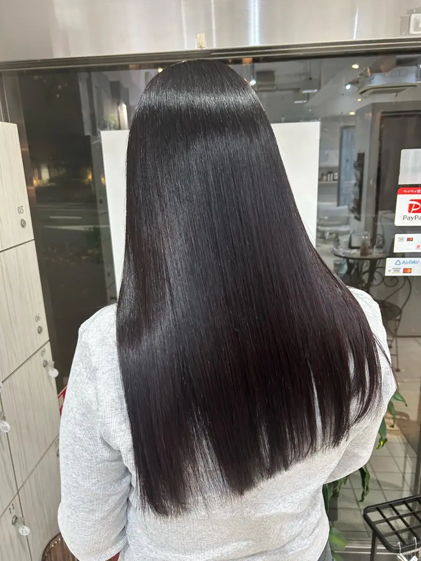 ロング ヘアカラー トリートメント 【髪質改善カラー】 瀧田嵐士🇰🇷のヘアスタイル