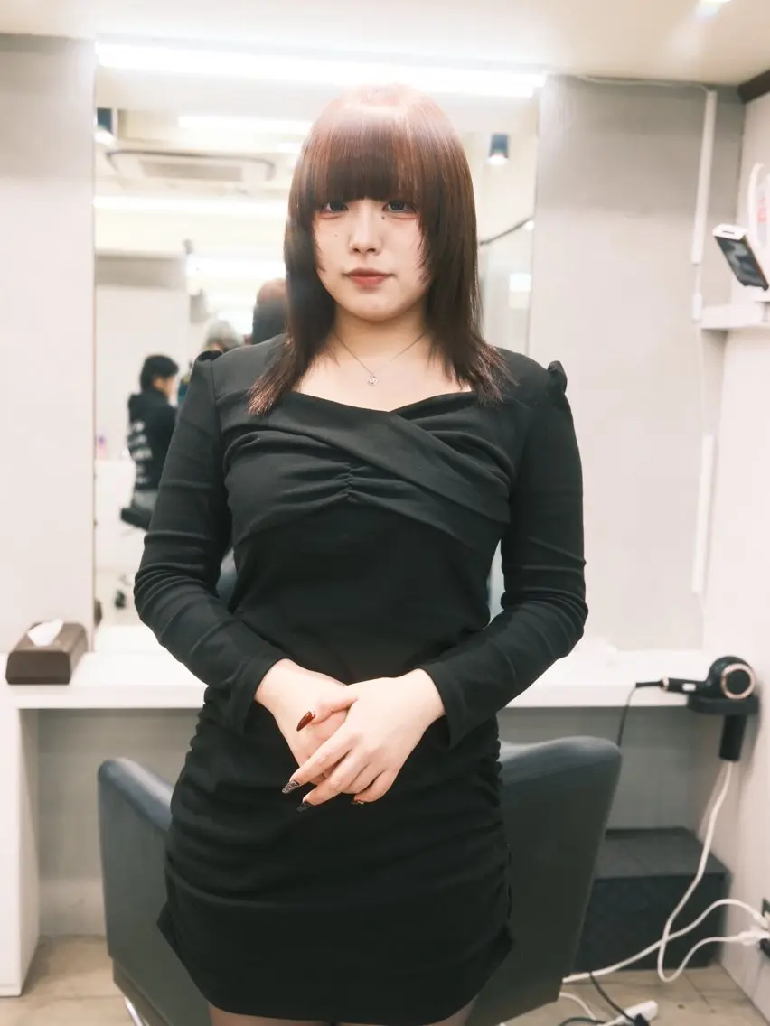 ミディアム カラー ヘアアレンジ ヘアカラー トリートメント 個性爆弾💣 ダブルカラー/ゆかのヘアスタイル