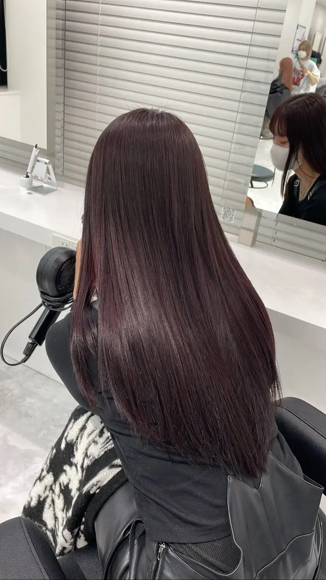 ミディアム カット ヘアカラー 縮毛矯正 トリートメント 髪質改善/美髪矯正 艶髪/Takutoのヘアスタイル