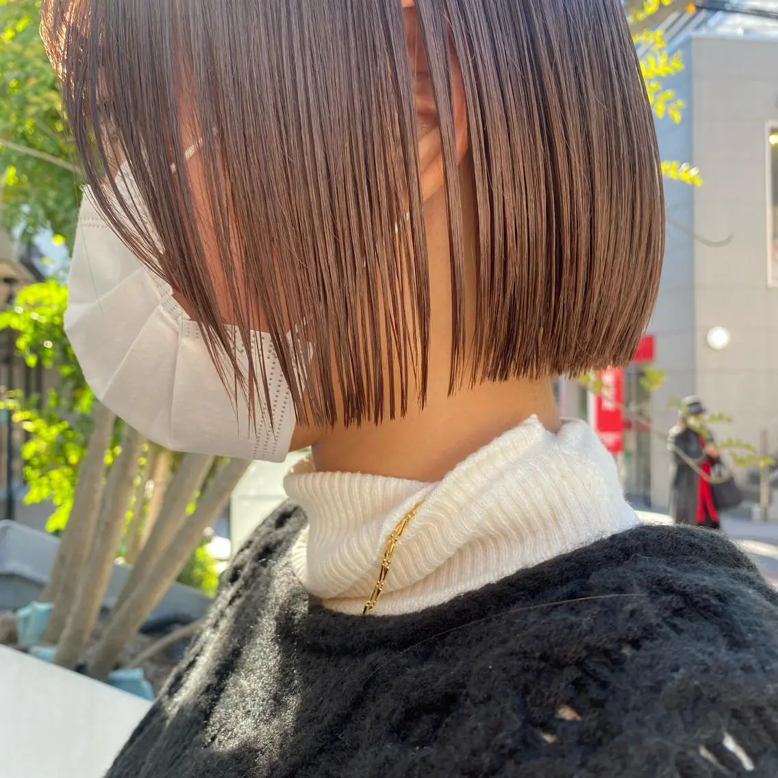 ショート カラー カット ヘアカラー トリートメント センターパート/ レイヤー/ayuのヘアスタイル