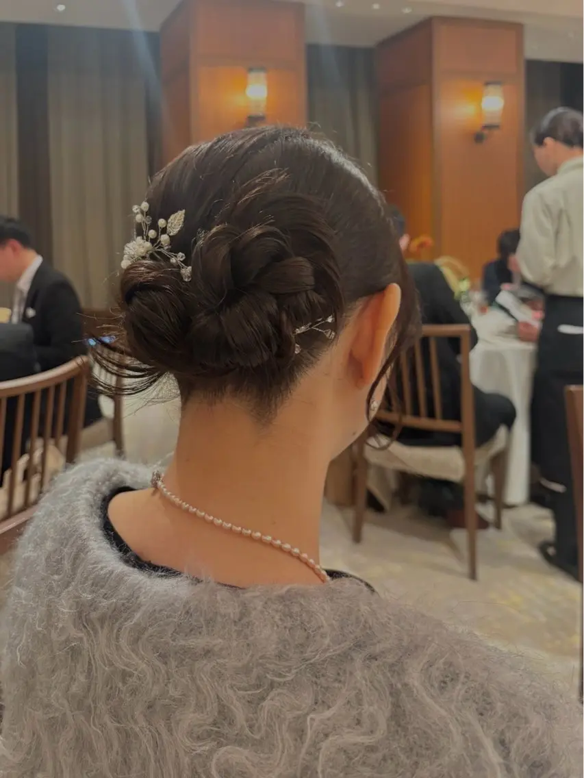 ヘアアレンジ 結婚式・ブライダル めいヘアメイク 福岡/櫛田神社/中洲のヘアスタイル
