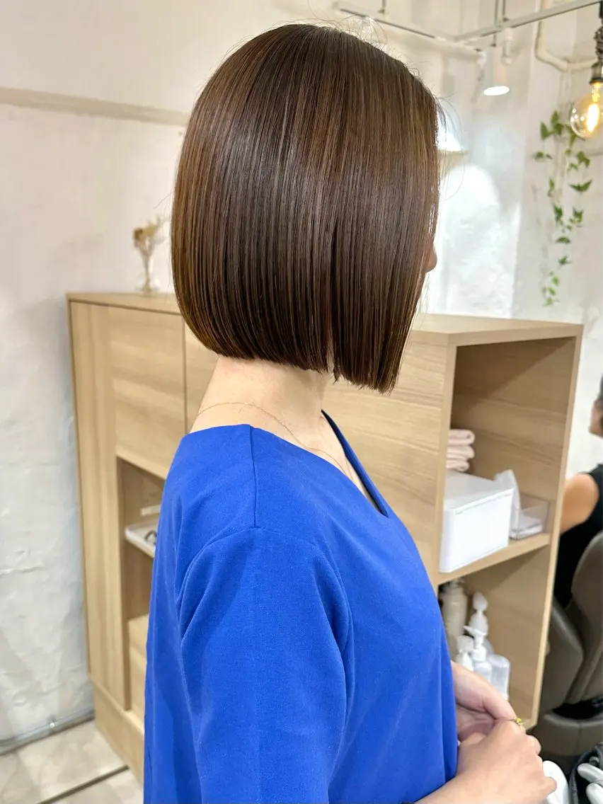 ショート カラー カット ヘアカラー トリートメント 髪質改善 縮毛矯正/ レイヤー/銀座/本木のヘアスタイル