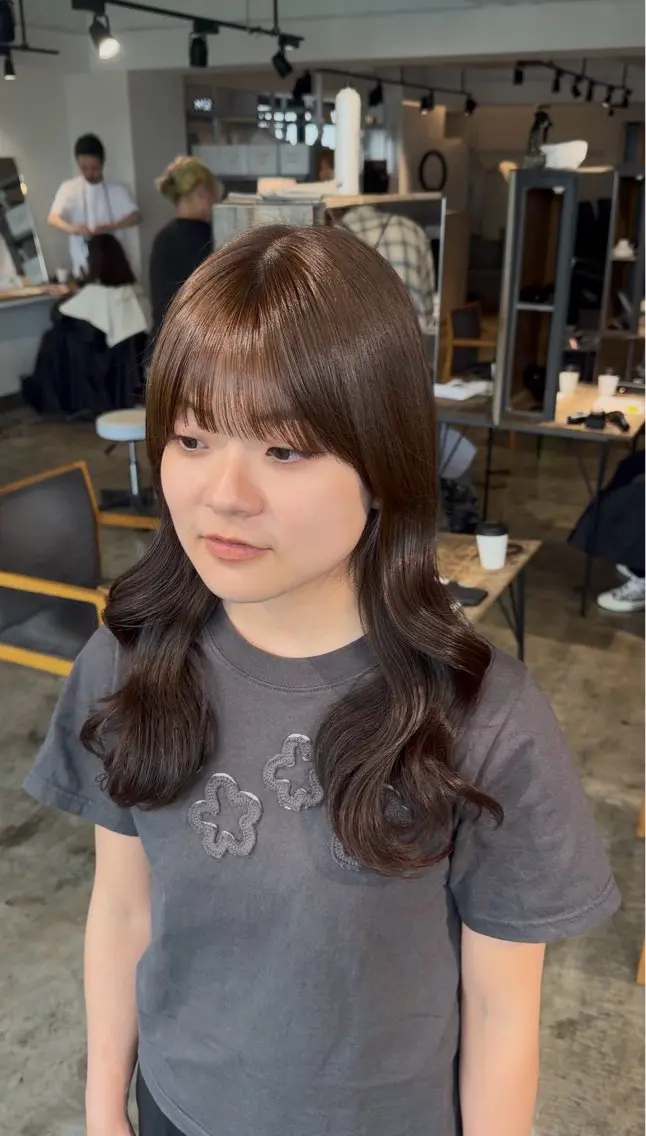 カラー ヘアカラー トリートメント カラーモデル/透明感 カラー/coco🎀のヘアスタイル