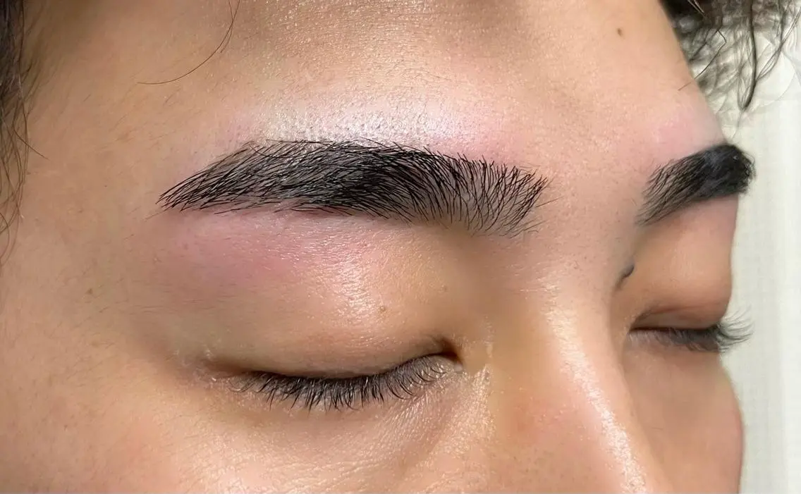 メンズ眉毛スタイリング脱毛🔥+ヘアカットの写真