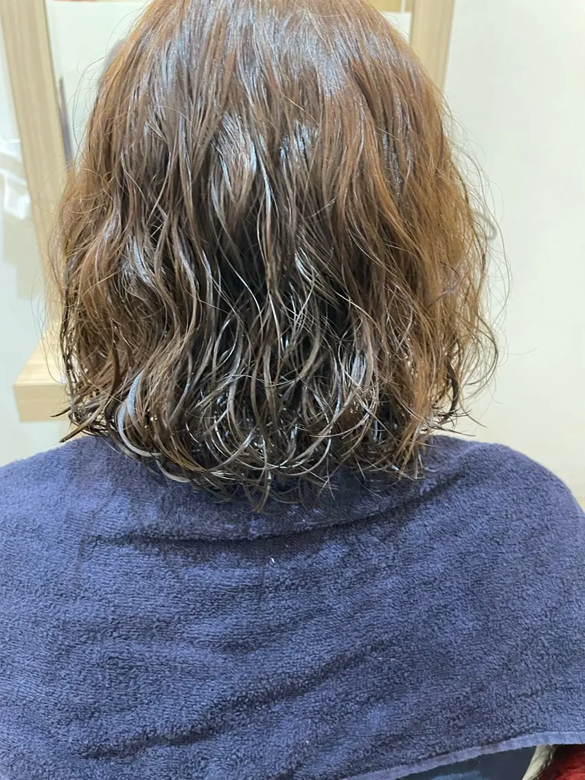 ショート パーマ ナチュラルヘア 神田一瑳のヘアスタイル
