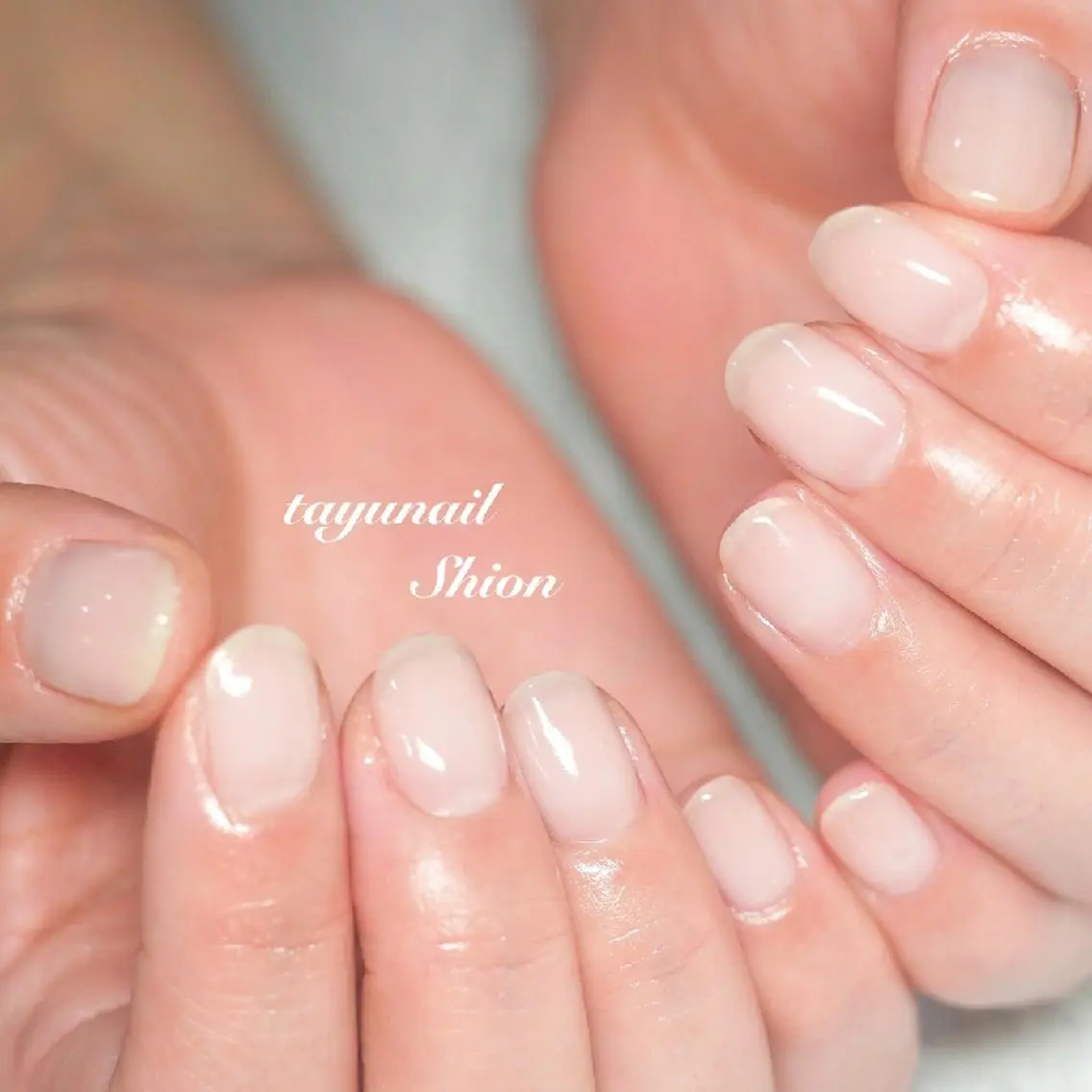 ネイル ブルー ジェルネイル 氷ネイル・うるうるネイル パラジェル 春ネイル ネイルサロン 【たゆnail】のネイルデザイン