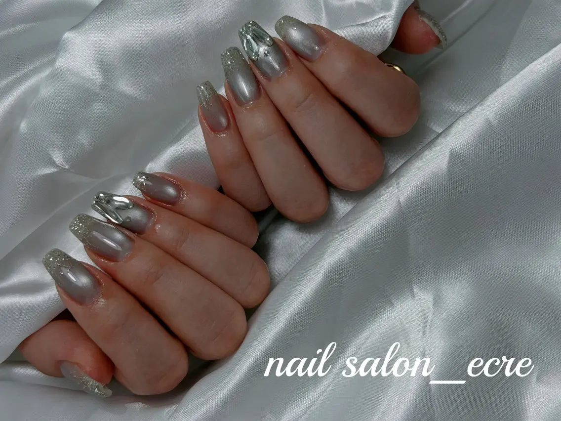 ネイル マグネットネイル ハンドネイル フットネイル nail salon _ecreのネイルデザイン