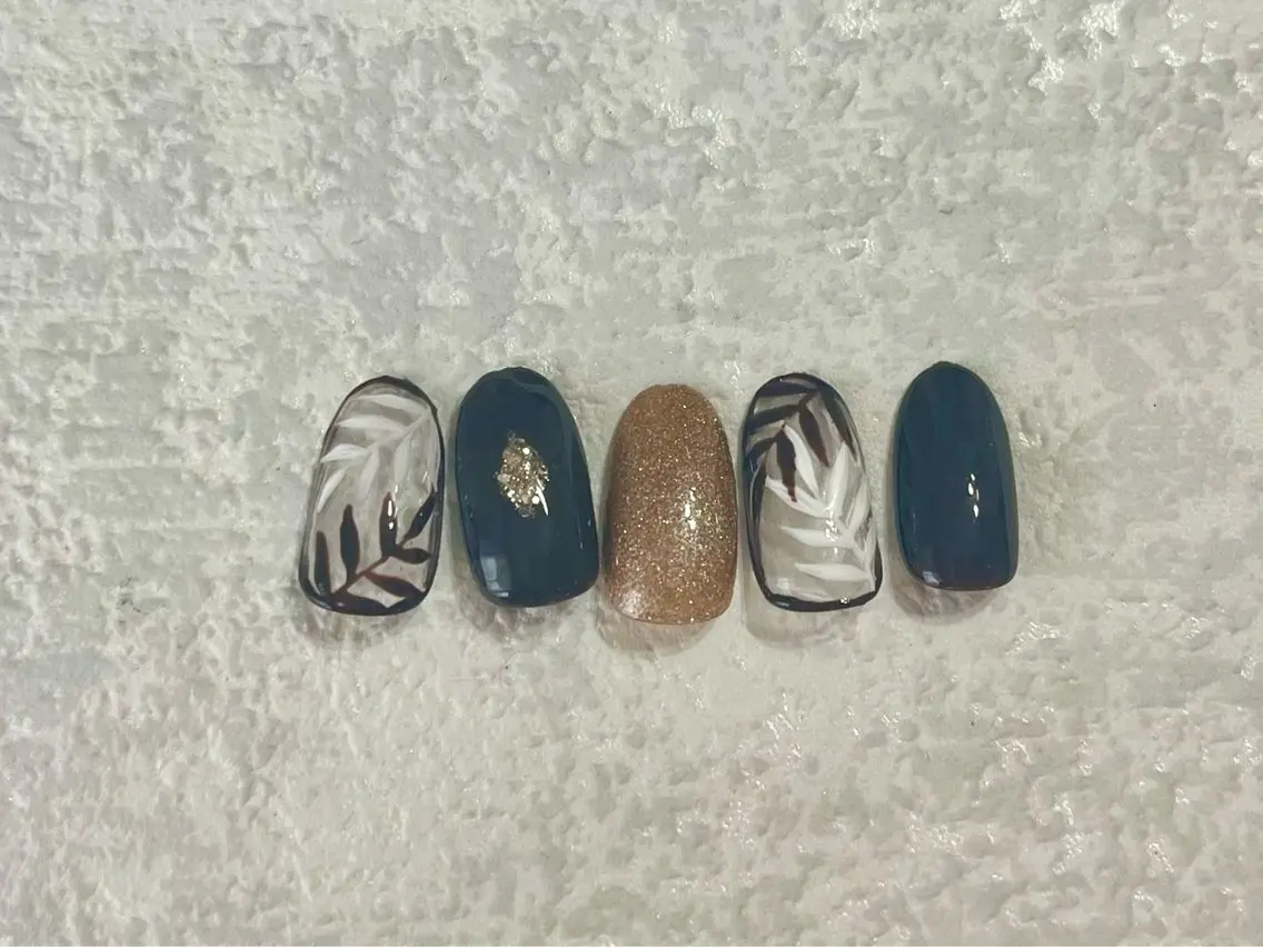 ネイル ジェルネイル キラキラネイル メンズネイル パラジェル 夏ネイル kiki nail たまプラーザのネイルデザイン
