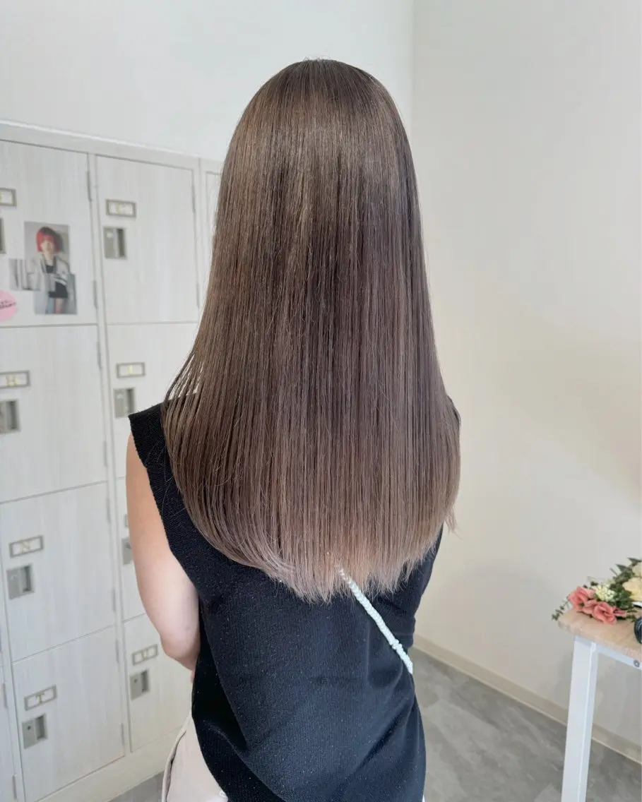 ロング カラー ヘアカラー トリートメント ツチイ リョウタのヘアスタイル