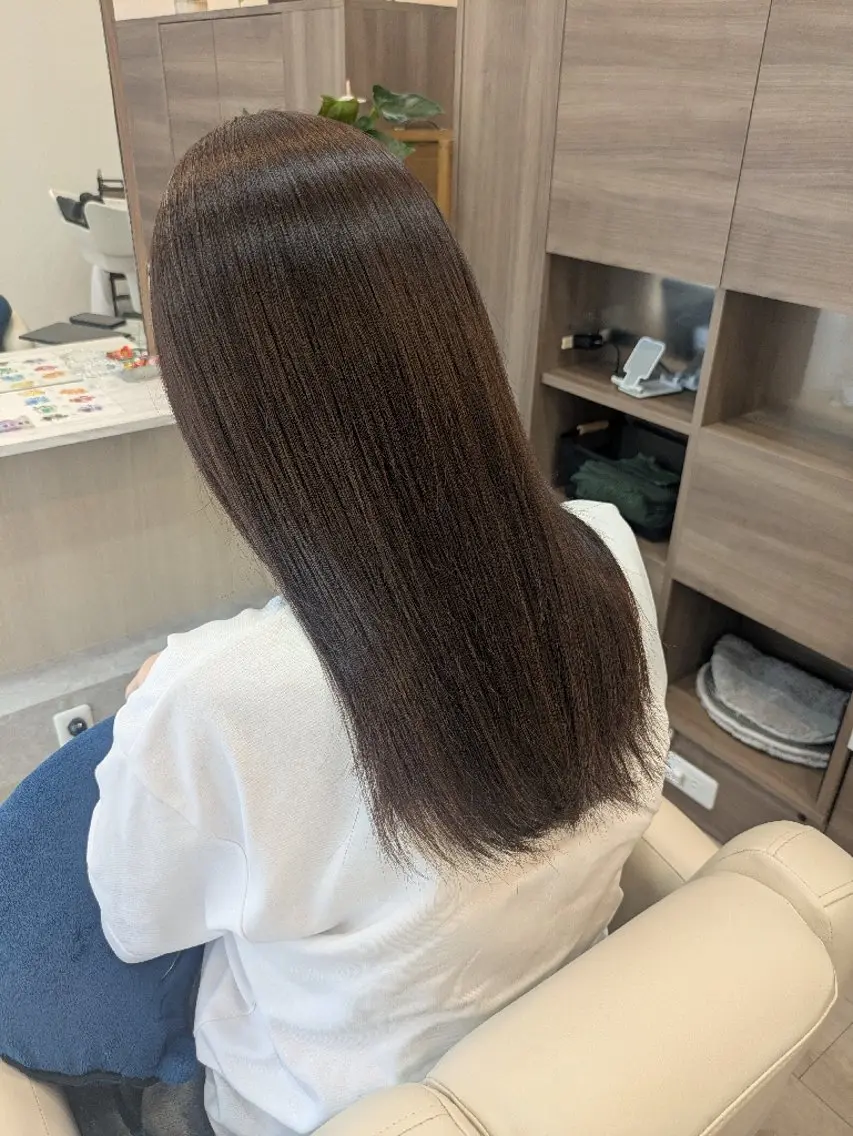 カラー アッシュ 竹田 夏歩のヘアスタイル