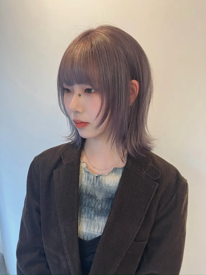 ミディアム カラー ヘアカラー トリートメント Hanaka🪷 ニュアンス×レイヤーのヘアスタイル