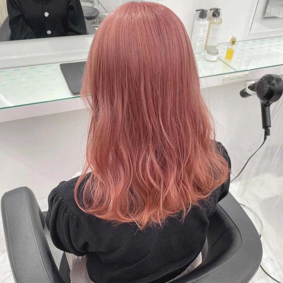 ロング カラー ヘアカラー トリートメント ヘアセット ウルフカットマスター みつきのヘアスタイル