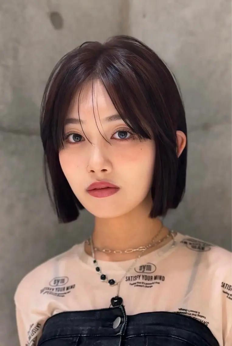 ショート カット トリートメント けいし🐬ボブ 美髪縮毛矯正のヘアスタイル