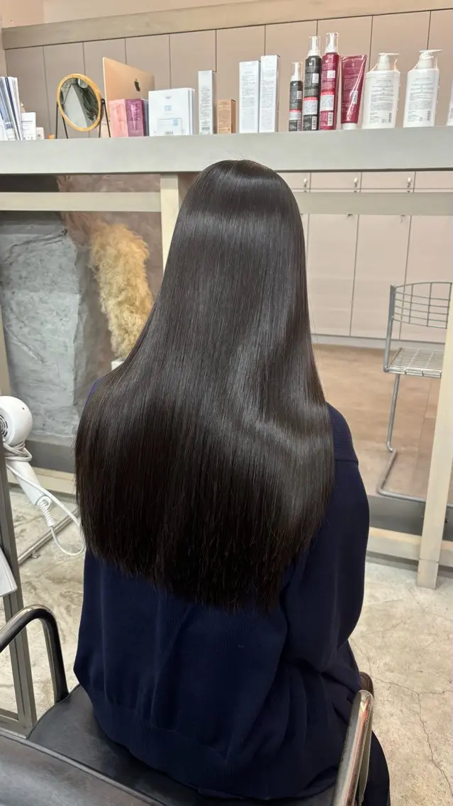 ロング 縮毛矯正 トリートメント Masu 美髪特化美容師のヘアスタイル