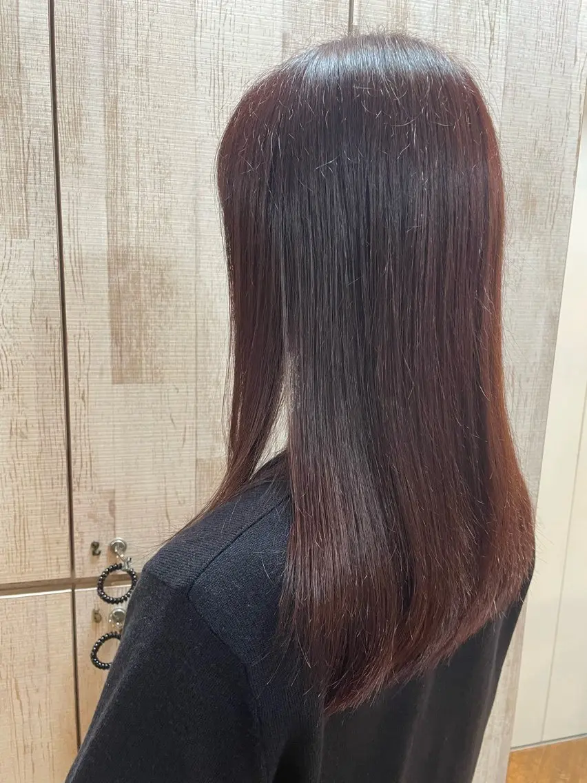 ロング カラー ブラウンカラー ピンクカラー ピンクブラウン LITTLE SORAのヘアスタイル