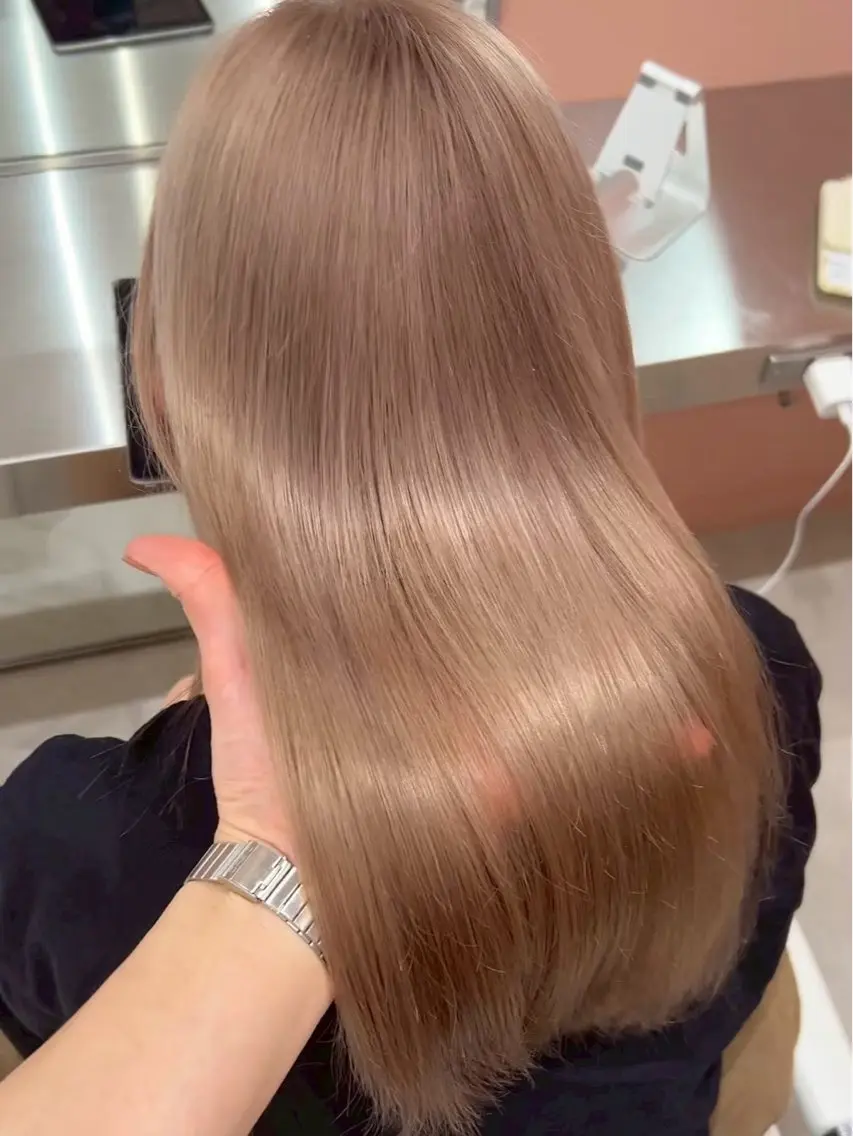 カラー ヘアカラー 韓国ヘア🇰🇷 🩵FUKA🩵のヘアスタイル