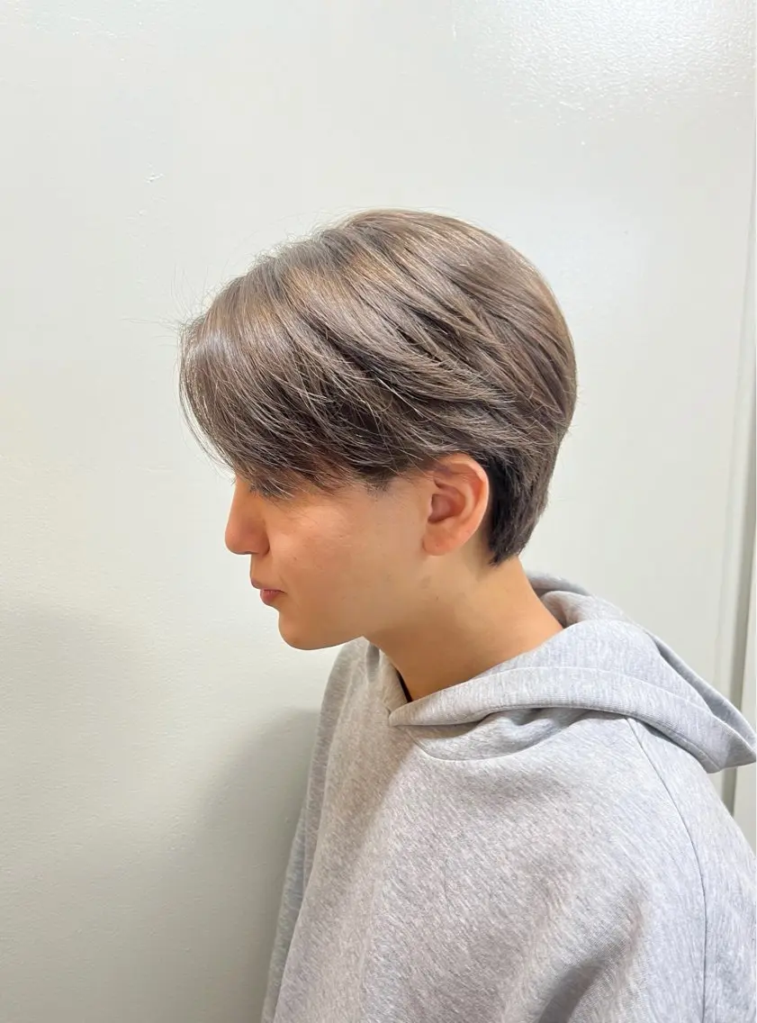 メンズカット×ワンカラーの写真