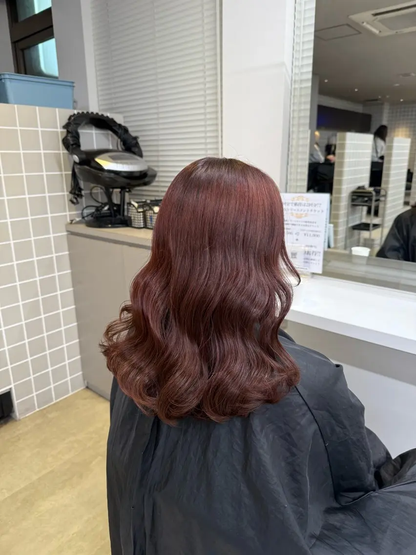 ロング カラー ヘアアレンジ ヘアカラー トリートメント ヘアセット 💗横浜美容室 💗HARUNAのヘアスタイル