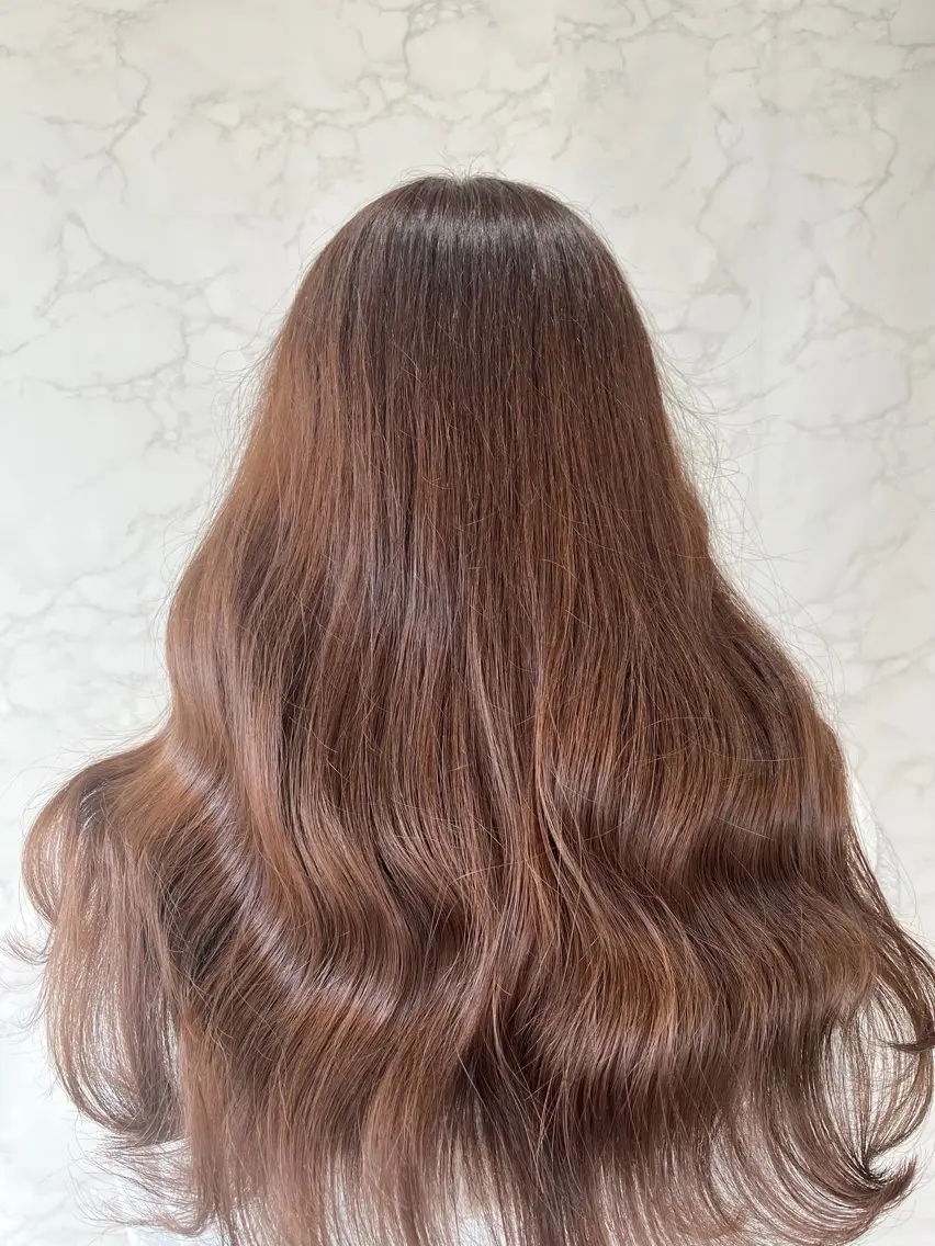 ロング カット ヘアカラー 縮毛矯正 トリートメント 久光 真実のヘアスタイル