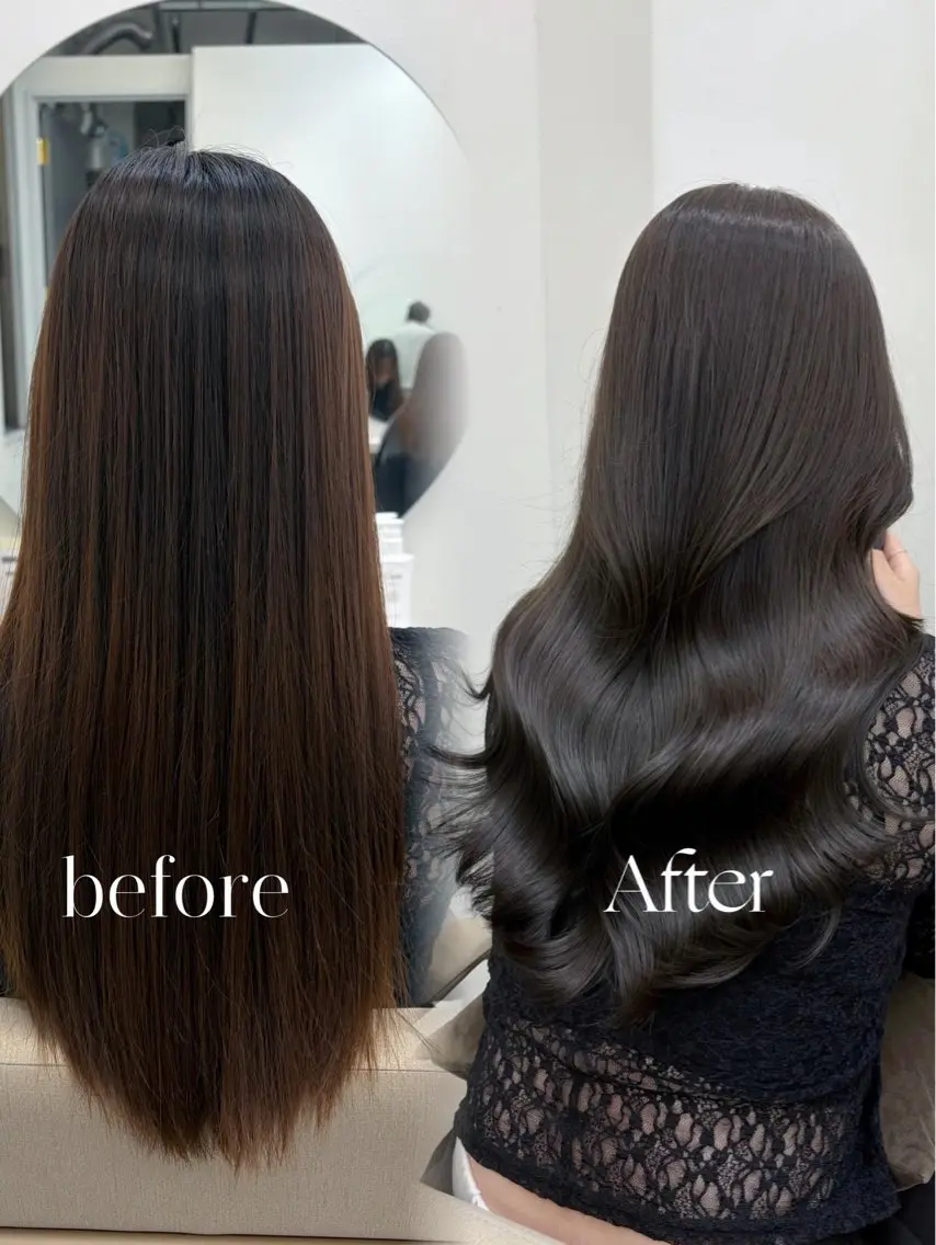 ロング カラー カット ヘアカラー 縮毛矯正 Core　山下 このはのヘアスタイル