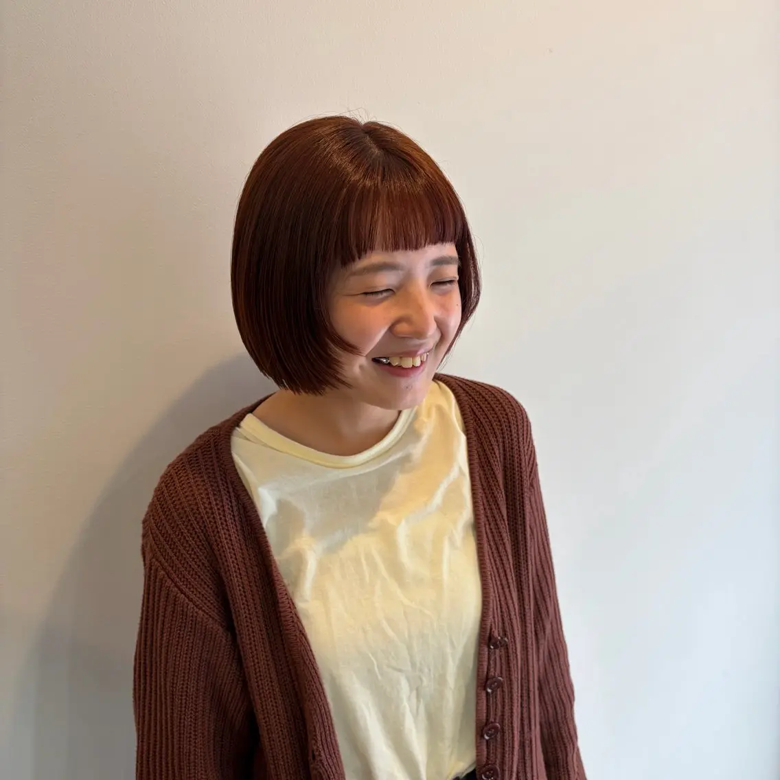 ショート ボブレイヤー ボブ 顔まわりレイヤー 顔周りカット レイヤーカット カット ヘアカラー 金岡 碧のヘアスタイル