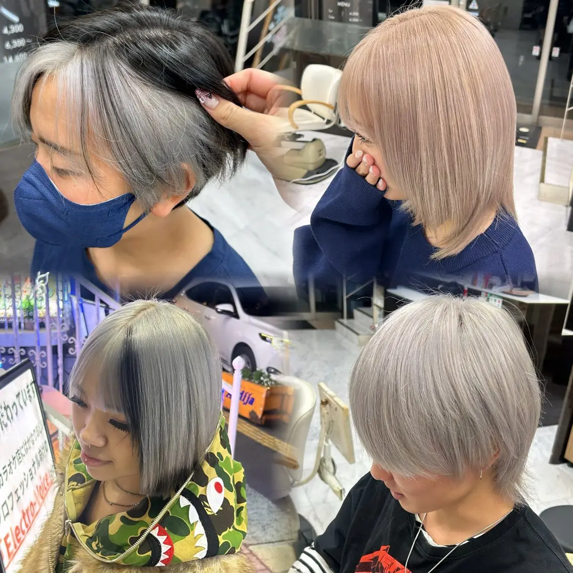 ショート カラー ハイトーンカラー 🫧💞ハイトーン 瀧田 菜々花🦄🫧のヘアスタイル