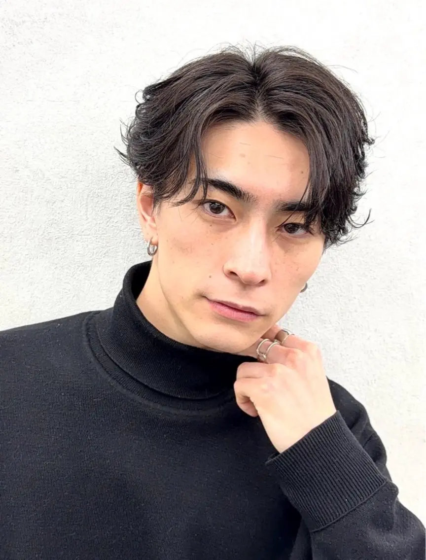 ショート その他 メンズパーマ熊谷 フェザーパーマのヘアスタイル