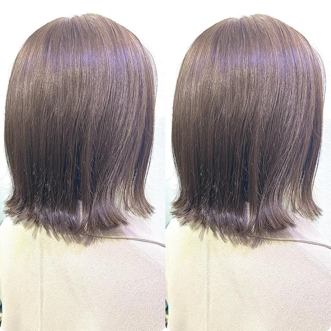 ミディアム 切っぱなし💇‍♀️ イヤリング🎨龍之介のヘアスタイル
