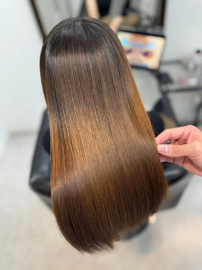ロング 縮毛矯正 トリートメント 【髪質改善】大川 倖平のヘアスタイル