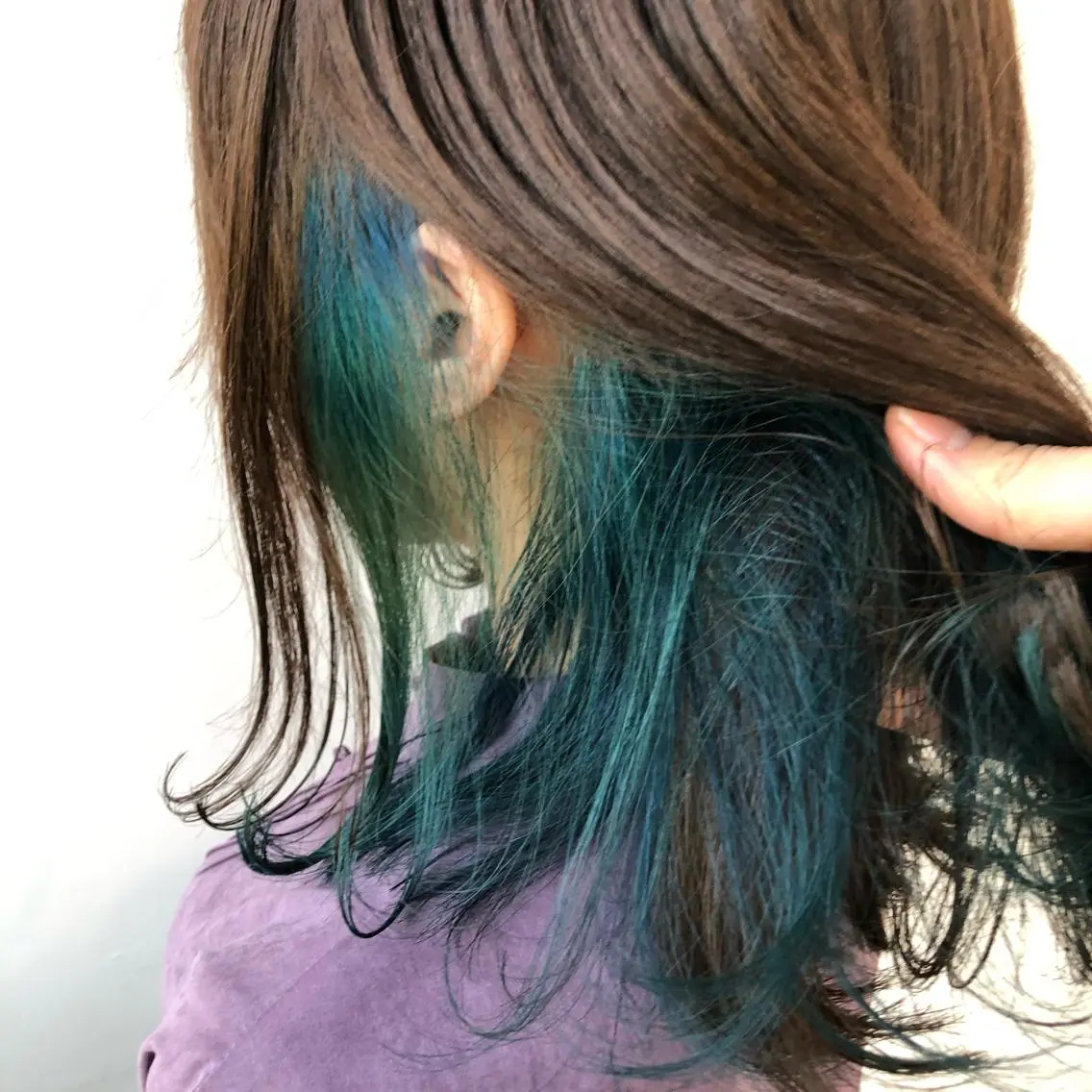 ミディアム カラー ヘアカラー トリートメント ヘッドスパ ヘアセット 💖ブリーチなし透明 感💖ASAHIのヘアスタイル