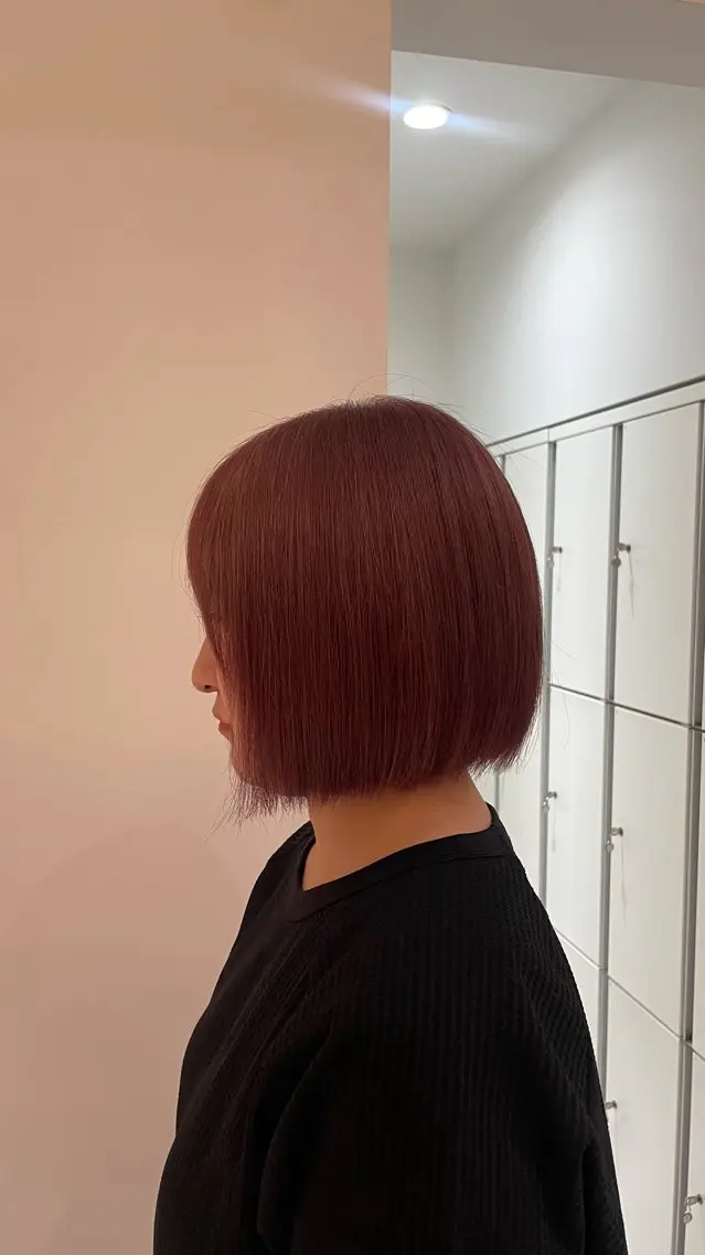 ショート 縮毛矯正モデル募集中 服部心咲のヘアスタイル